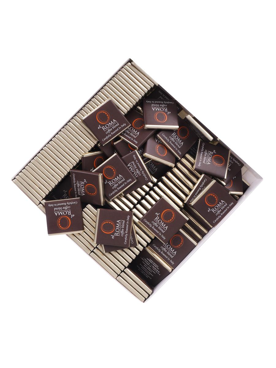 Шоколад темный с логотипом El ROMA по 5 гр., 200 шт.