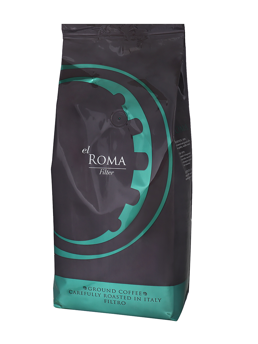 Кофе El ROMA Filter, кофе жареный, молотый, 1 кг